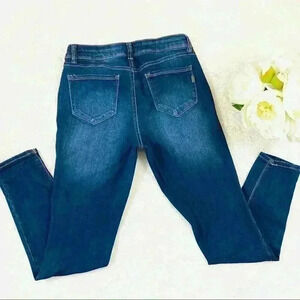 1822 Denim Adrianna Blue Cropped Skinny Jeans